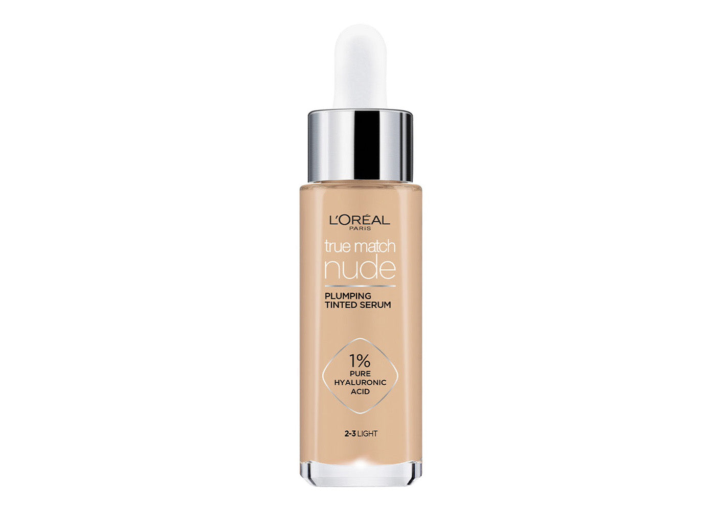 L'Oréal Paris Serum rellenador con color y ácido hialurónico, True Match , Tono 2-3 Light