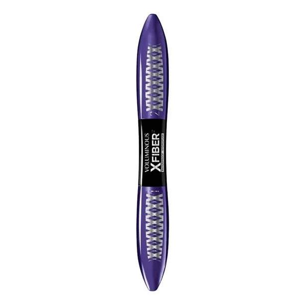 L´Oréal Paris Mascara de pestañas a prueba de agua Voluminous Xfiber Blackest Black, 13ml
