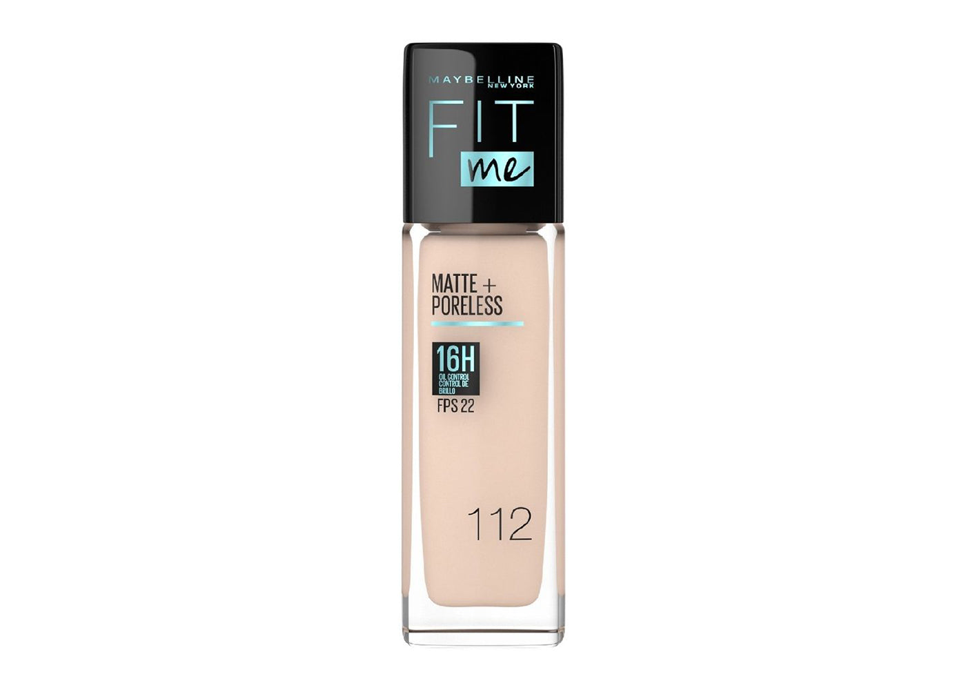 MAYBELLINE Base de Maquillaje Fit Me Matte, 112 Natural Ivory