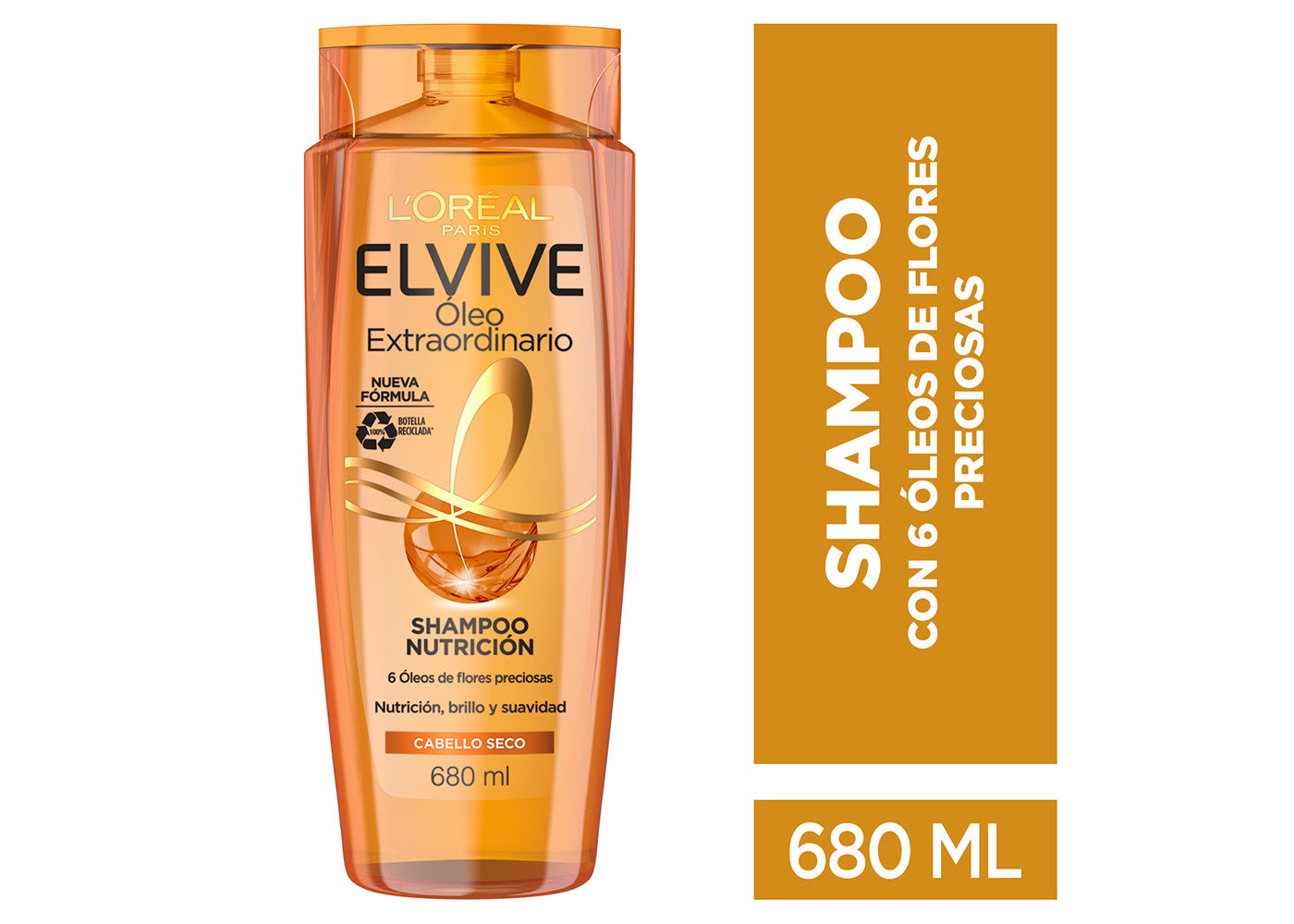 L'Oreal Paris Shampoo, Oleo Extraordinario Elvive, 680 ml
