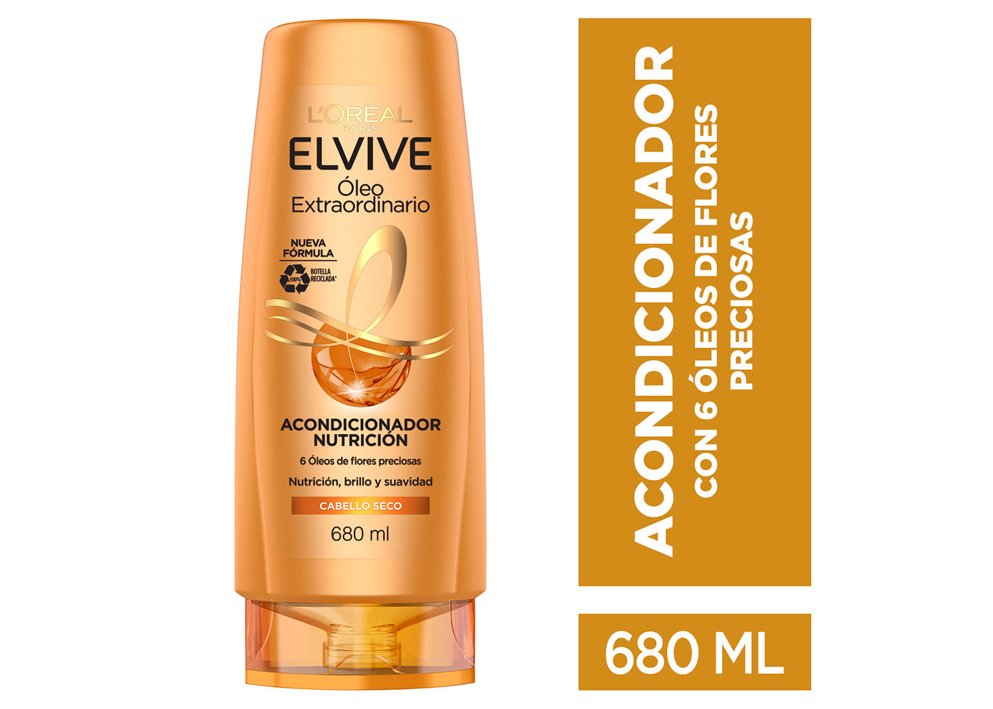 L'Oreal Paris Acondicionador, Oleo Extraordinario Elvive, 680 ml