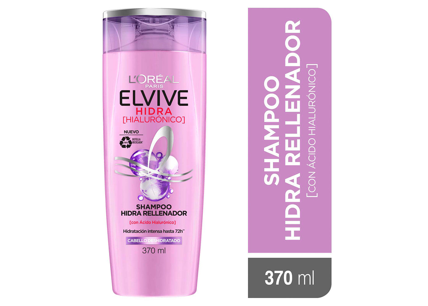L'Oréal Paris Shampoo Hidra Hialurónico Elvive 370 ml