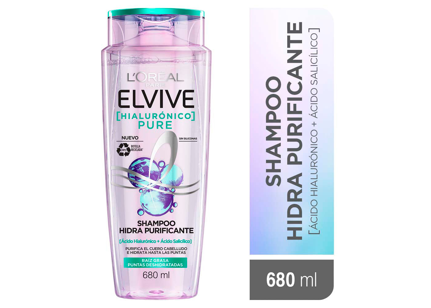 L'Oreal Paris Acondicionador, Hialuronico Pure , 680 ml