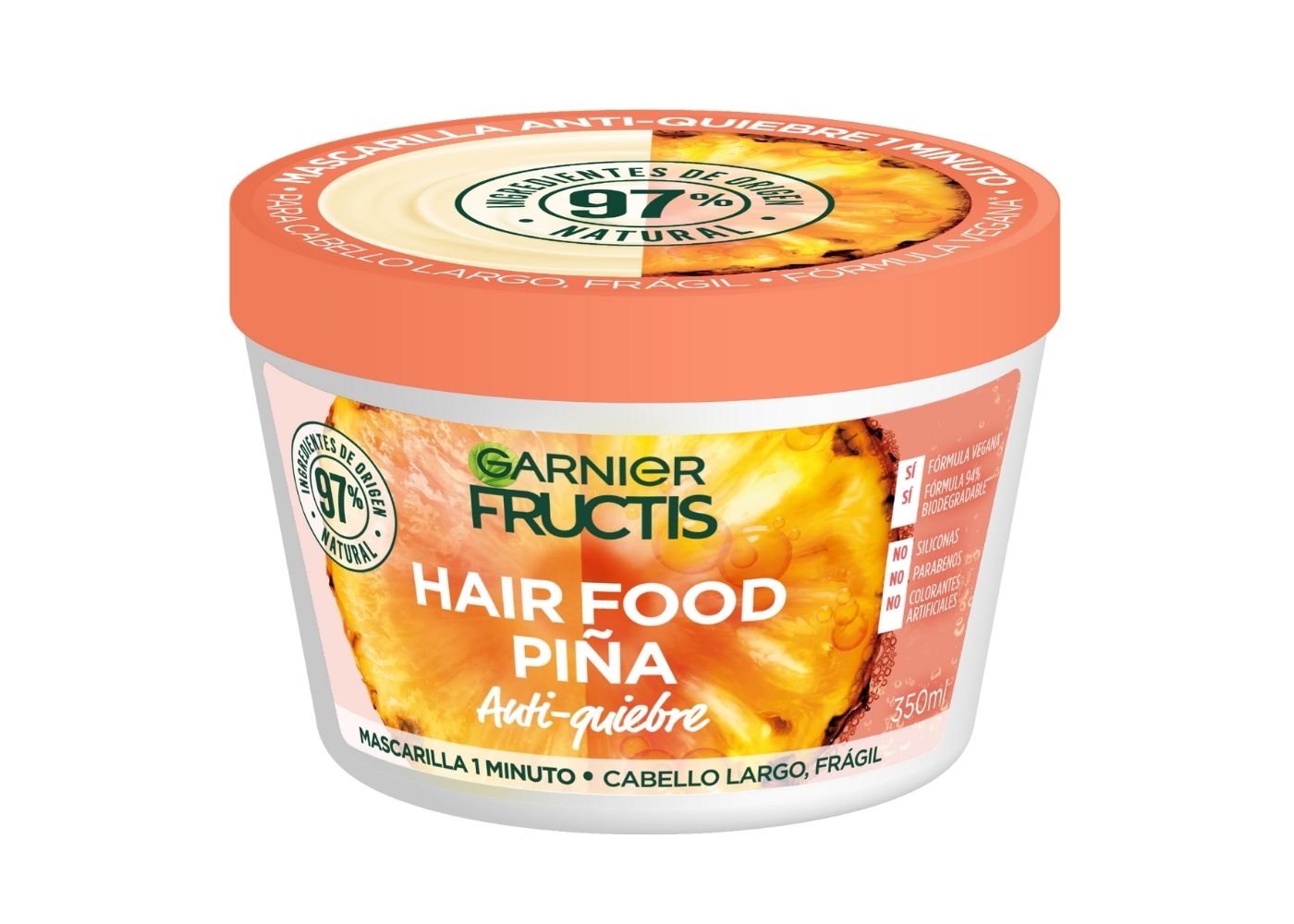 Mascarilla Fructis Cabello Frágil Hair Food Piña Garnier