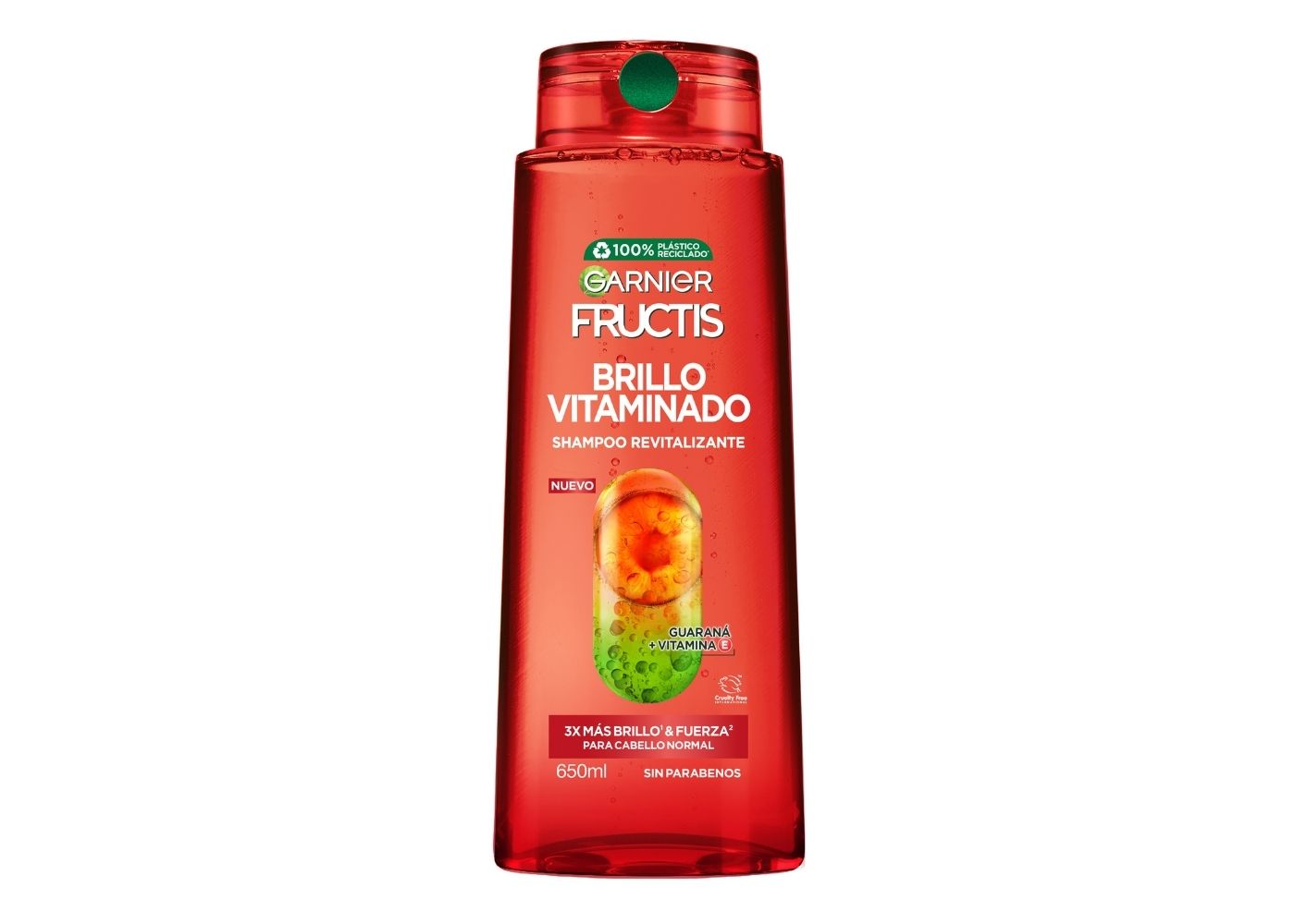 Garnier Fructis Shampoo Brillo Vitaminado, 650 ml