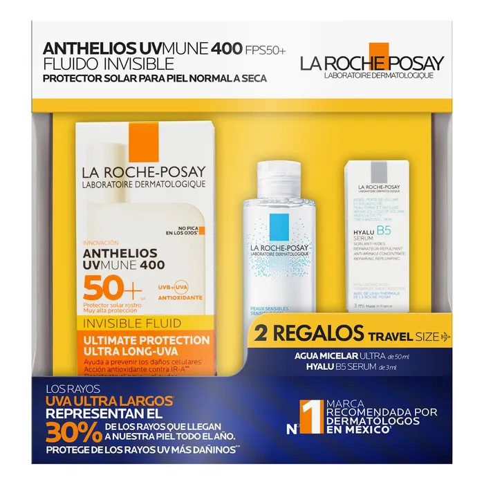 Kit La Roche Posay Protector Solar Piel Normal a Seca Textura Fluida