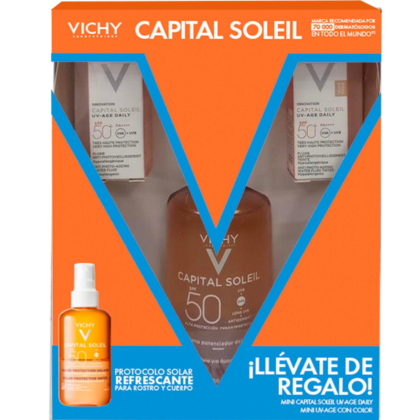 Vichy Kit Capital soleil agua protector solar 200 ml