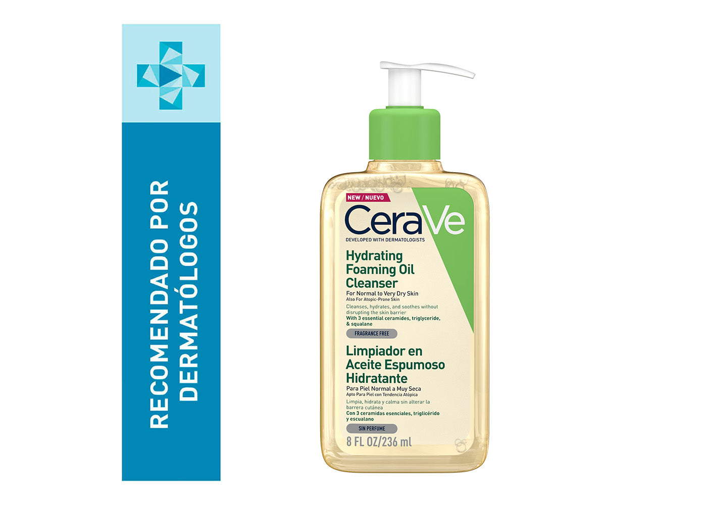 CERAVE LIMPIADOR EN ACEITE   ESPUMOSO HIDRATANTE
