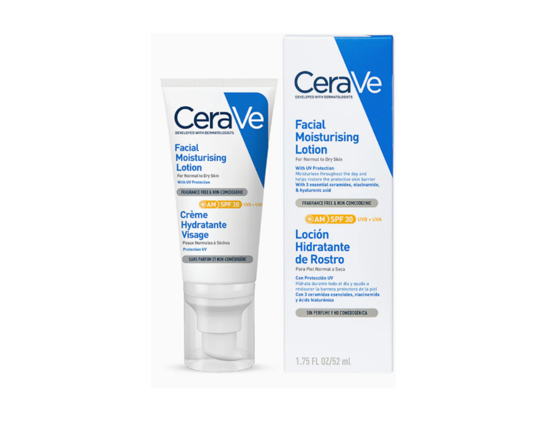 CERAVE LOCION HIDRATANTE DE ROSTRO FPS30 PIEL SECA   LOCI