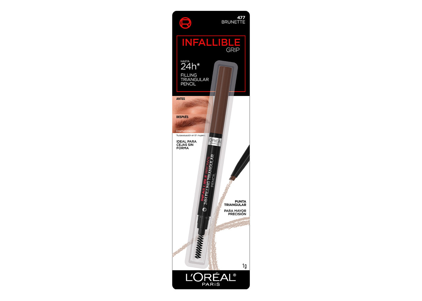 INFAILLIBLE BROW DELINEADOR P/CEJAS 3.0 BRUNETTE