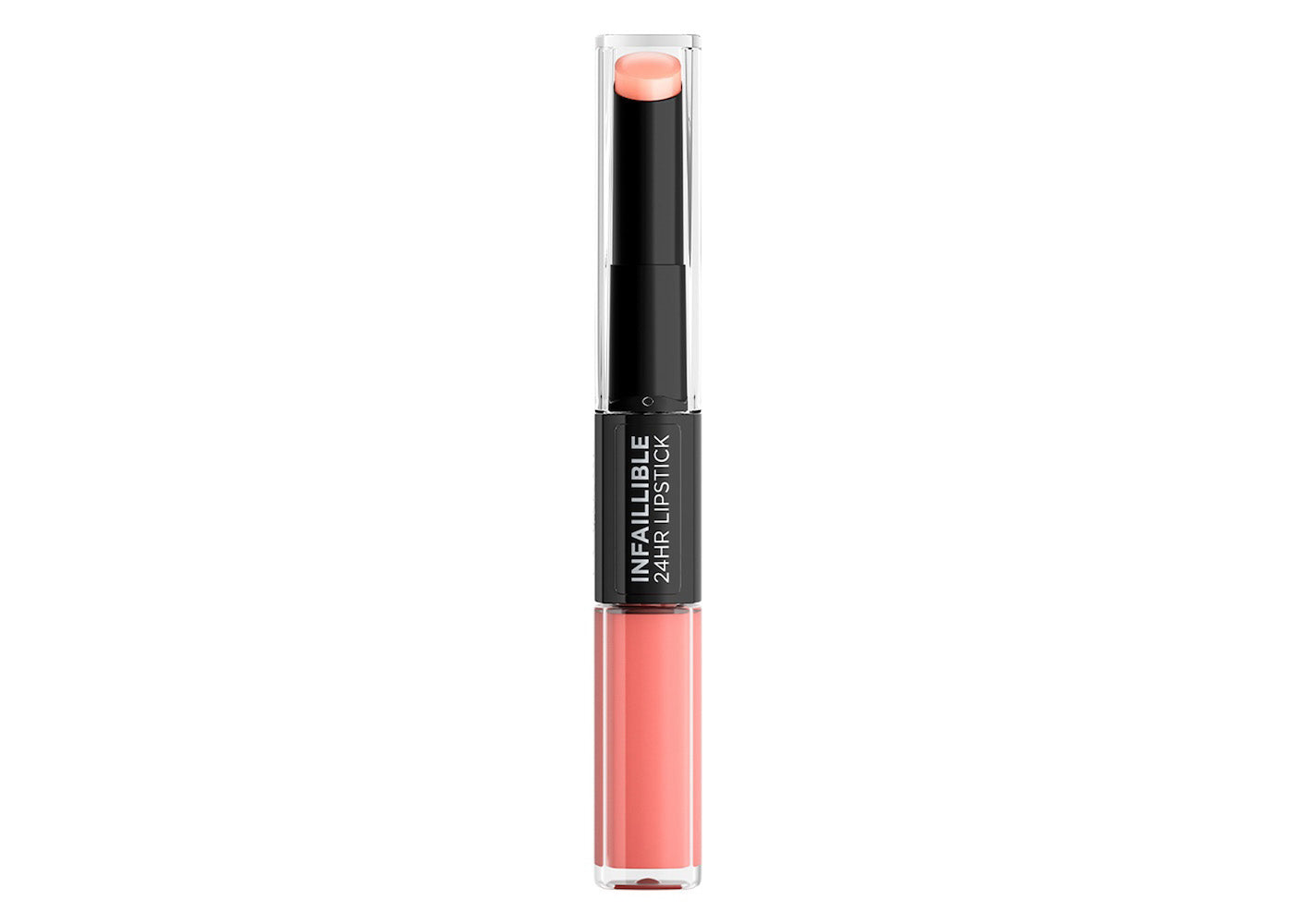 L'OrÃ©al Paris, Infallible 24hr Lipstick, labial de larga duraciÃ³n de dos pasos: lÃ­quido y balsamo, Tono 803 Eternally Exposed