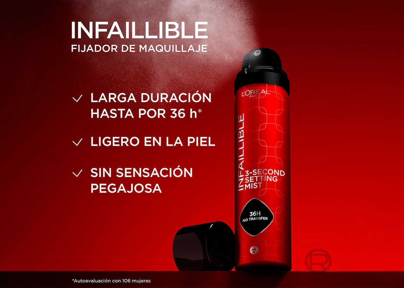 INFALLIBLE 3-SECOND SETTING MIST FIJADOR DE MAQ 75ML