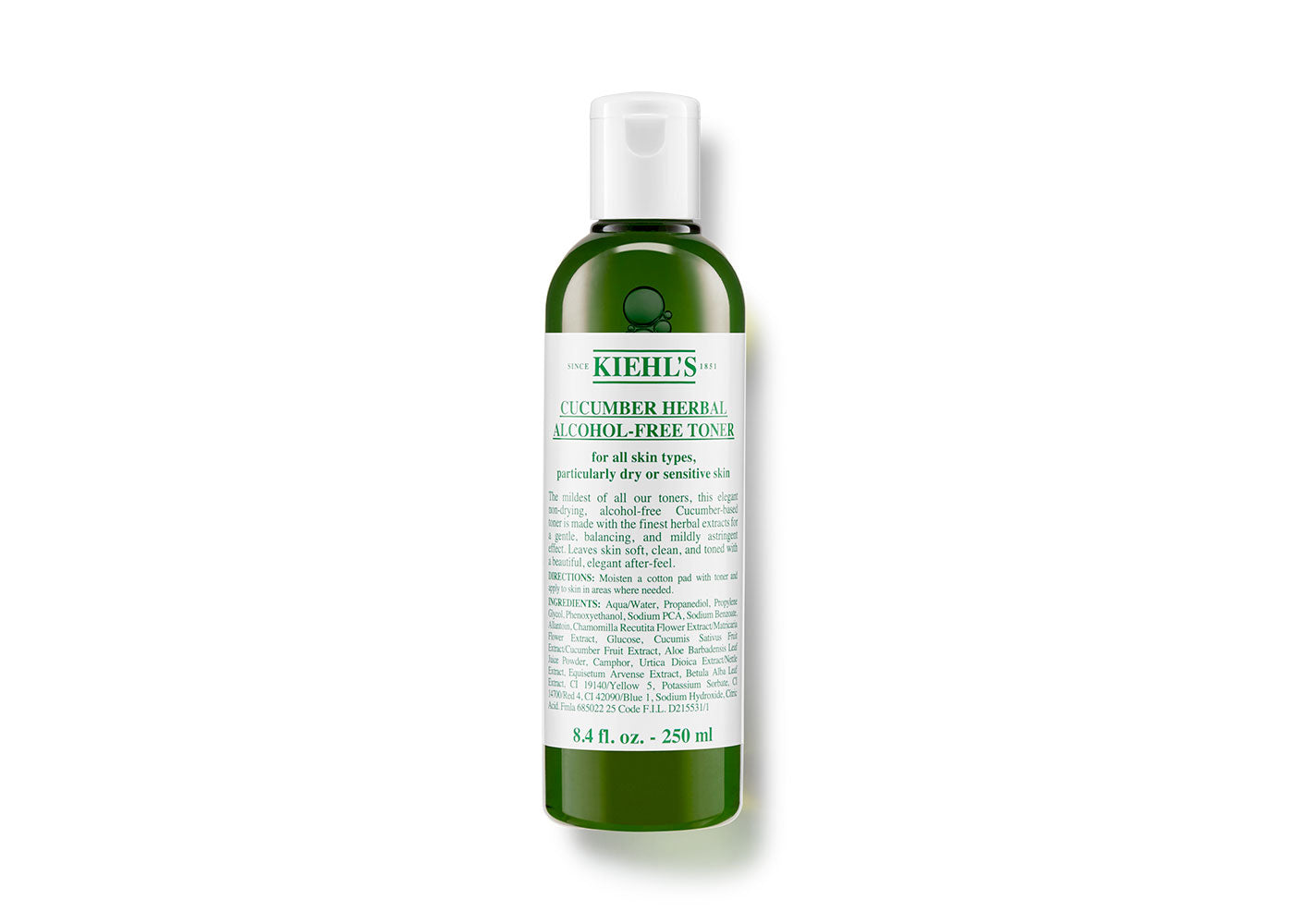 Cucumber Herbal Alcohol Free Toner 250ml