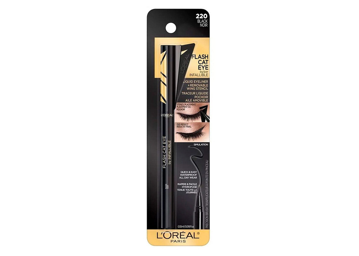 INFALLIBLE EYELINER FLASH CAT EYE 220-BLACK NOIR