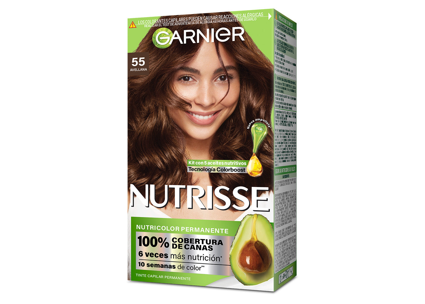 Tintes de cabello 55 Avellana Nutrisse Regular