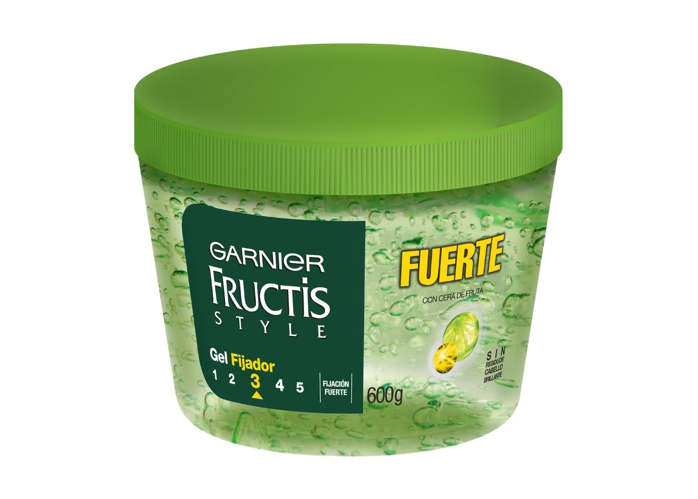 Garnier Fructis Style Gel Fuerte Tarro, 600 gr