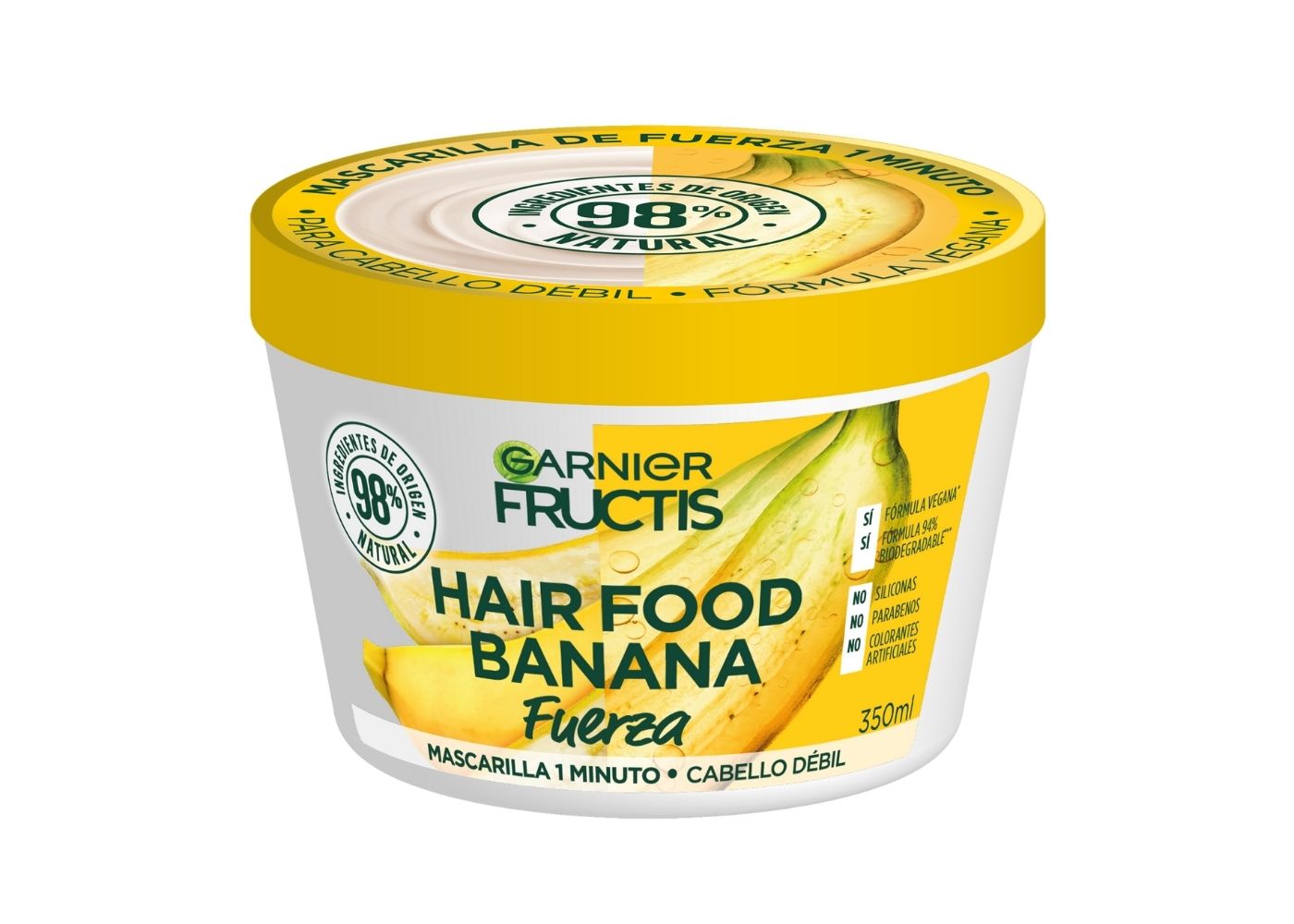 Garnier Fructis Garnier fructis mascarilla cabello natural vegana hair food banana Banana