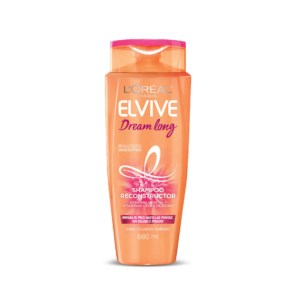 L'OrÃƒÂ©al Paris Shampoo para Cabello DaÃƒÂ±ado, Dream Long Elvive, 680 ml