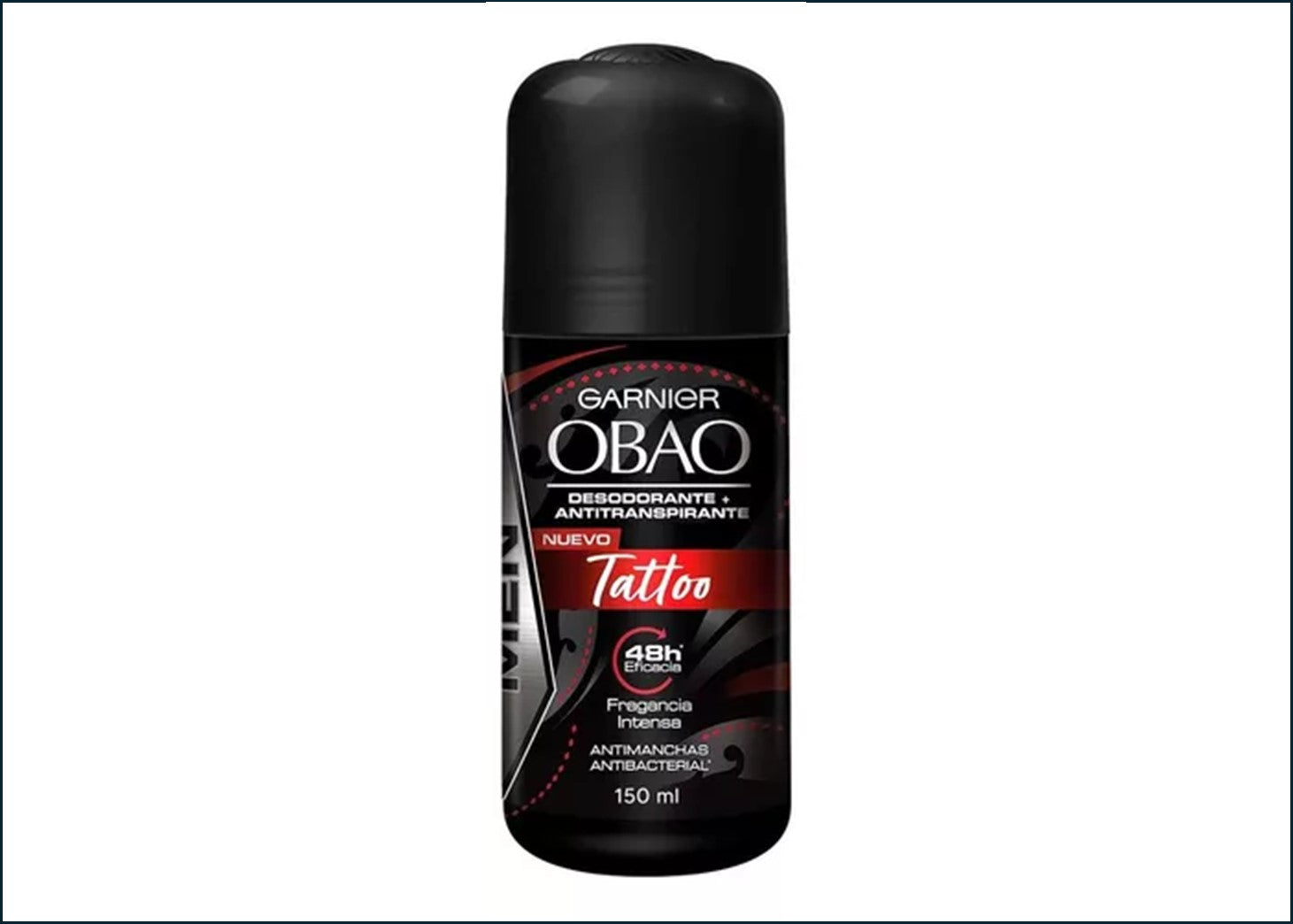 Garnier Obao Roll-On Tatto Hombre, 65 gr