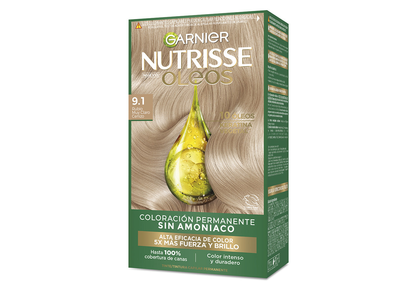 Garnier Nutrisse Oleos
9.1 RUBIO CENIZO