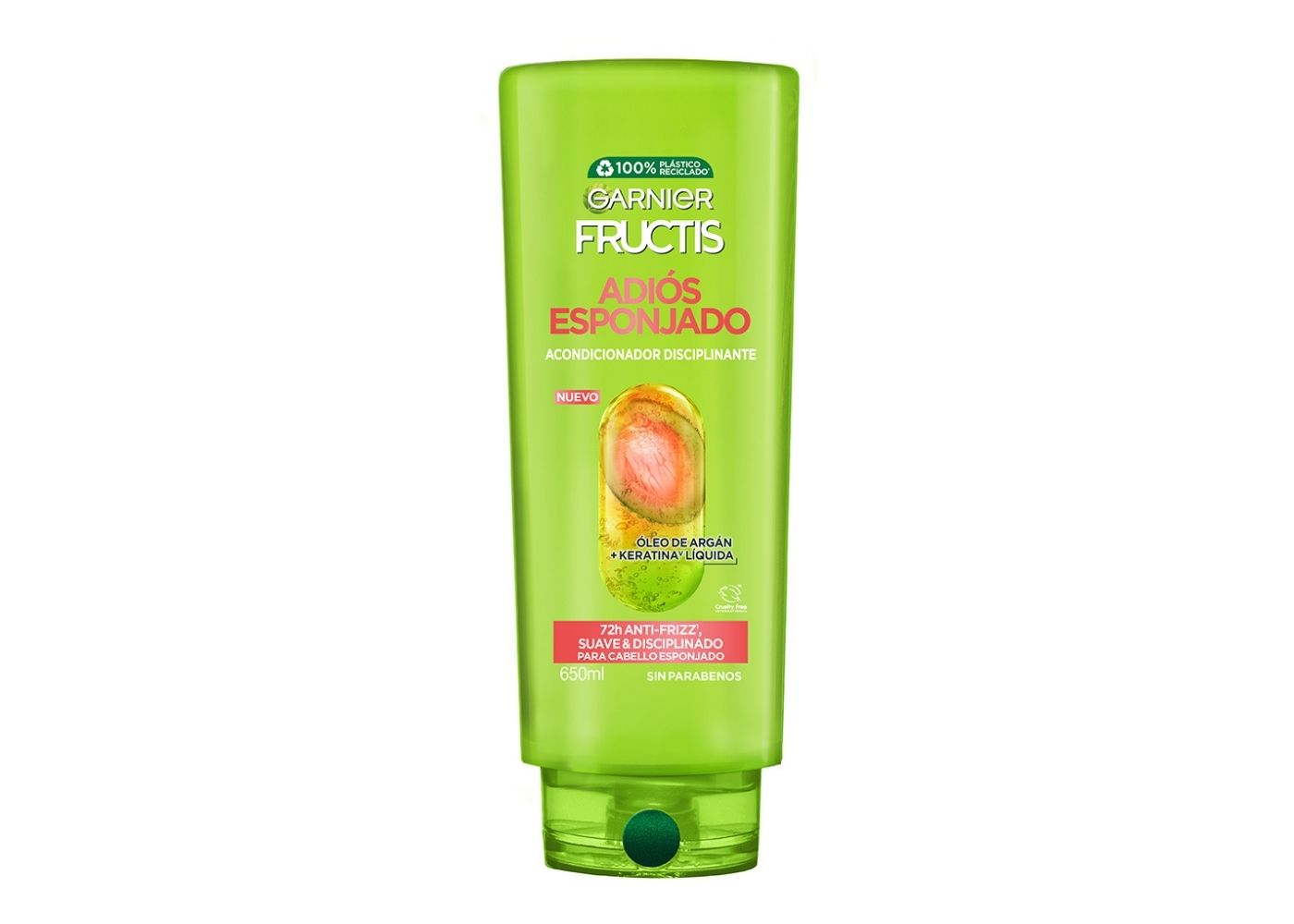 Garnier Fructis AdiÃ³s Esponjado Acondicionador Disciplinante Anrifrizz 650 ml