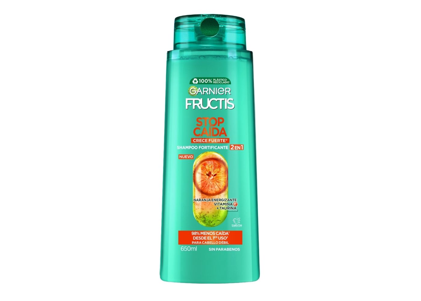 Garnier Fructis Shampoo 2 en 1 Crece Fuerte, 650 ml