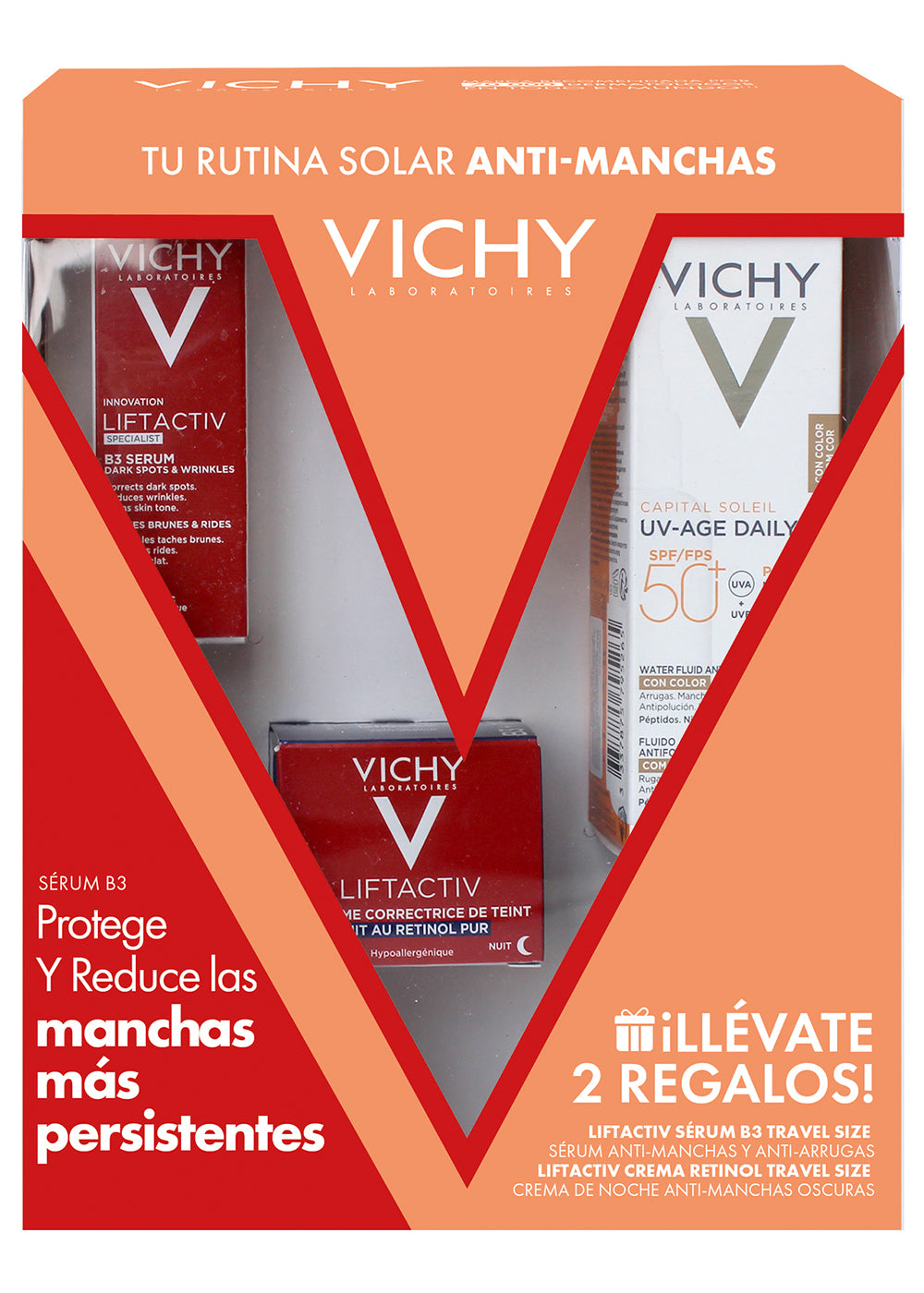 VICHY KIT CAPITAL   SOLEIL ANTI-MANCHAS NOCHE